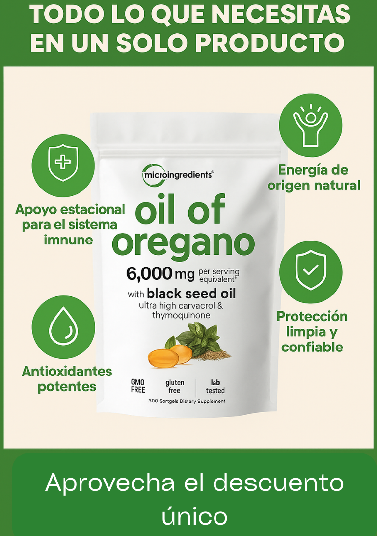 ACEITE DE OREGANO EN CAPSULSAS de MICROINGREDIENTS