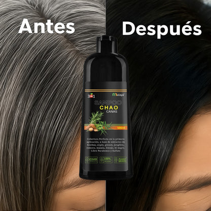 SHAMPOO 3 en 1 ANTI CANAS de 500ML+TRATMIENTO+ envió gratis